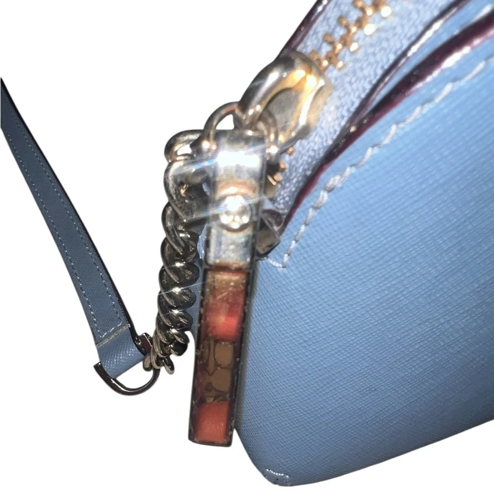 EUC Kate Spade ♠️ Medium Crossbody Tote Blue 🩵🫐🐋  Gold Hardware Everyday Staple